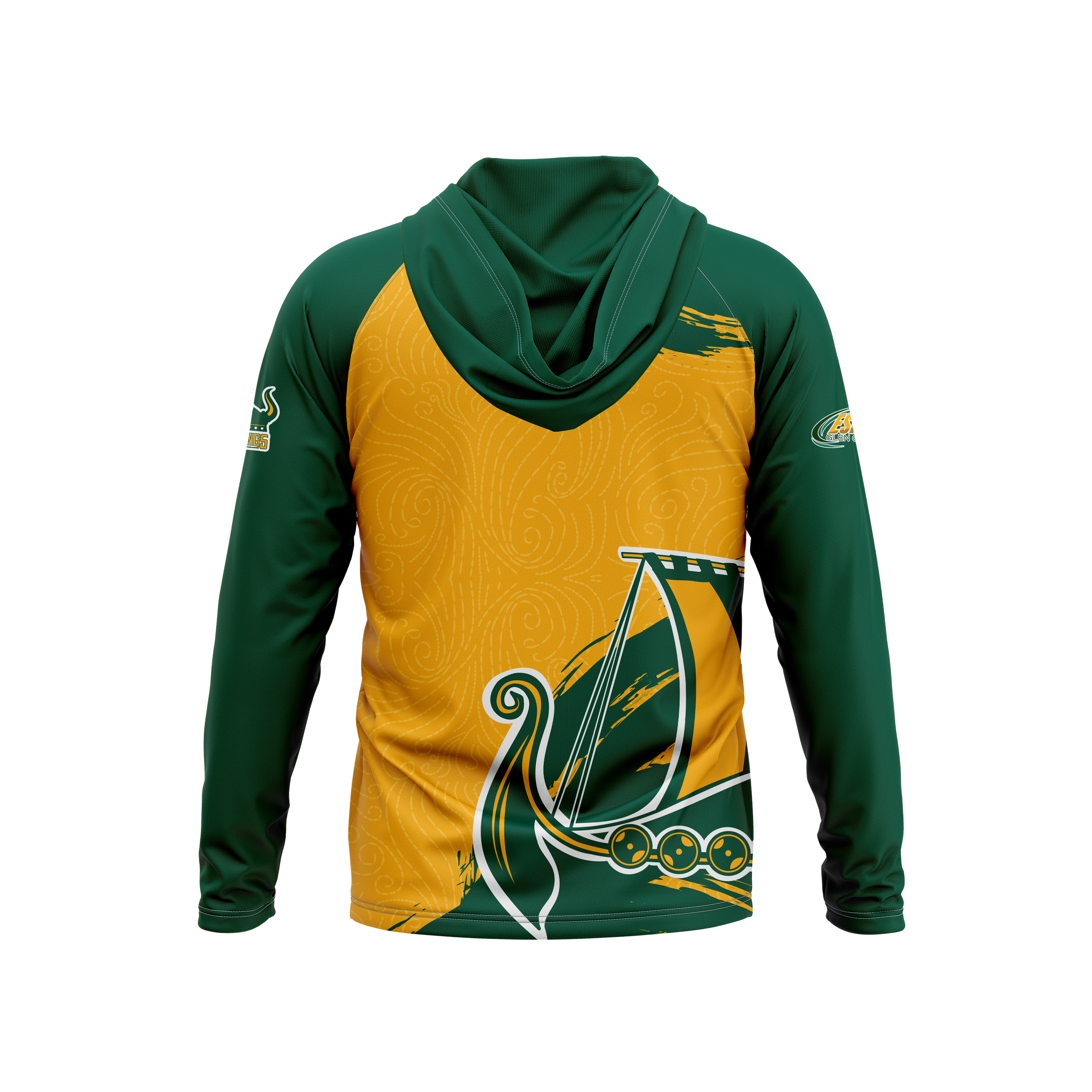 Glen Oaks CC | Sublimated | Raglan Long Sleeve Hooded T-Shirt 24