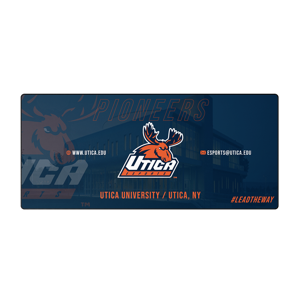 Utica University | Immortal Series | Stitched Edge XL Mousepad